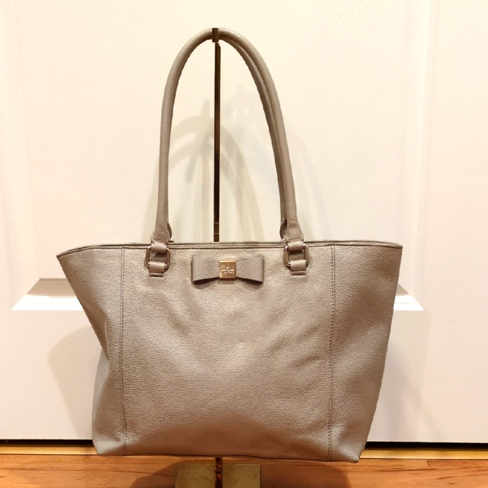 Kate Spade PROJECT Renny Drive Francis in clocktower Taupe Bag STORYBOOK Lining - Picture 1 of 15